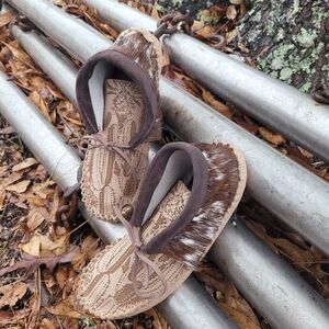 Brown and Tan Loafer Moccasins